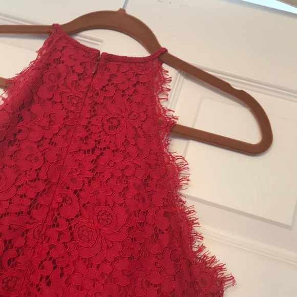NWT Ann Taylor Loft Red Lace Dress - Picture 5 of 5